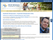 Tablet Screenshot of hucknallchiropractic.co.uk